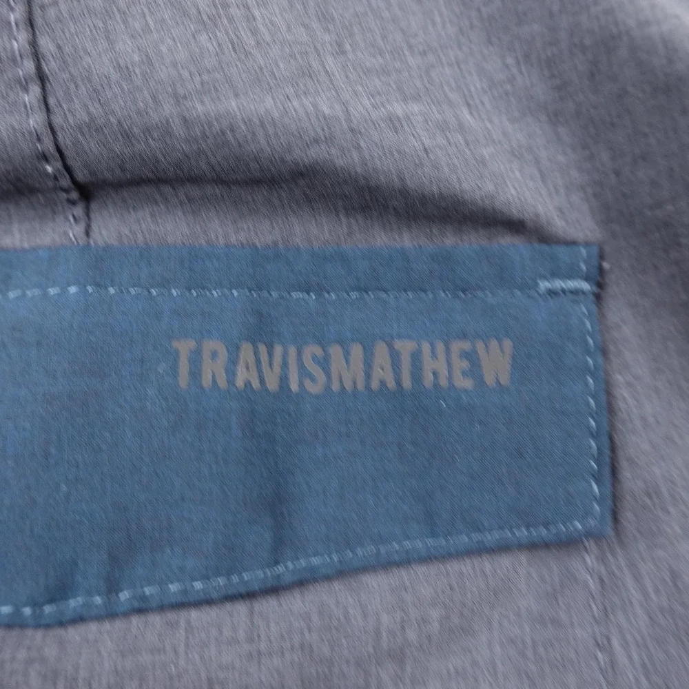 Travis Matthew Shorts Mens XL Blue‎ Gray Board Swim Trunks Surf Performance Golf